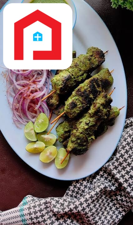 Chicken Hariyali Kabab 6 Pcs